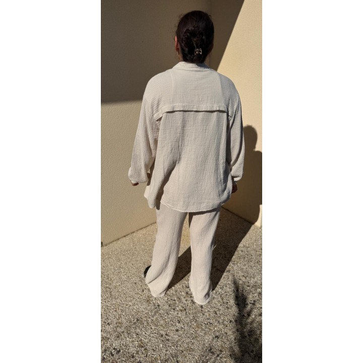 Pantalon gaz de coton