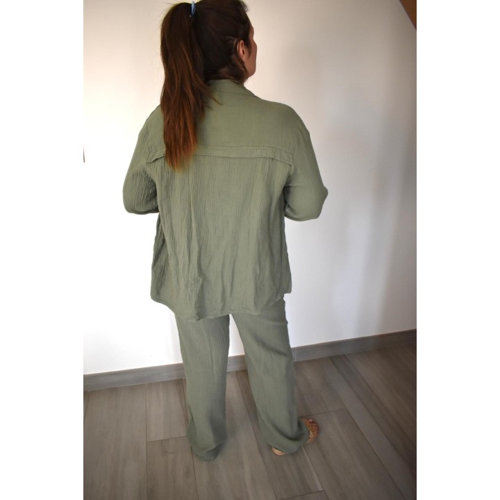 Pantalon gaz de coton