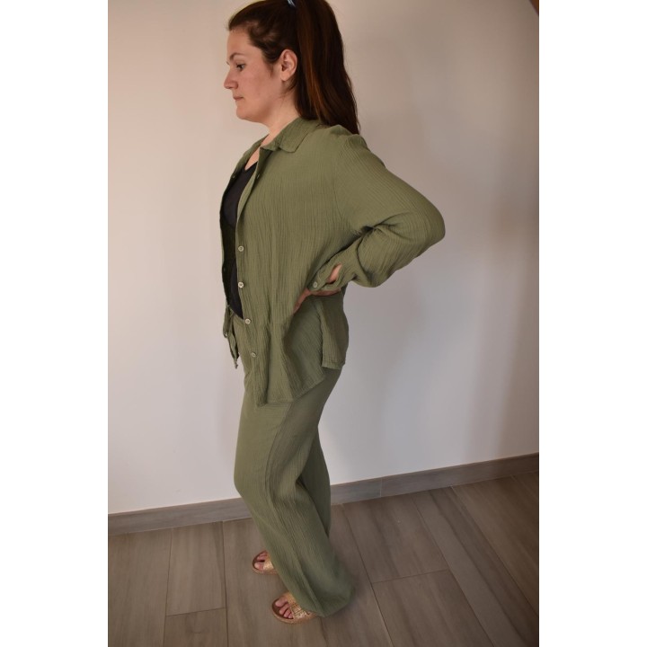 Pantalon gaz de coton